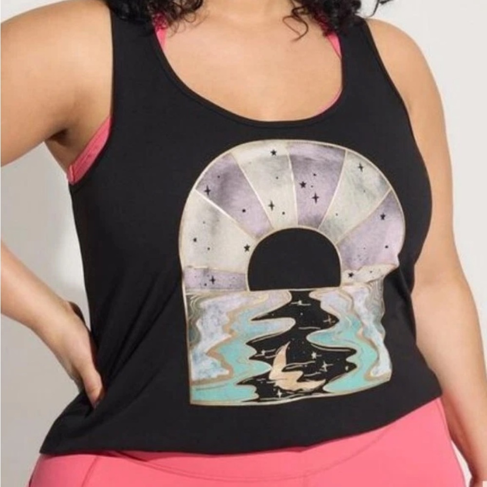 NWOT Torrid Graphic Athletic Tank Top